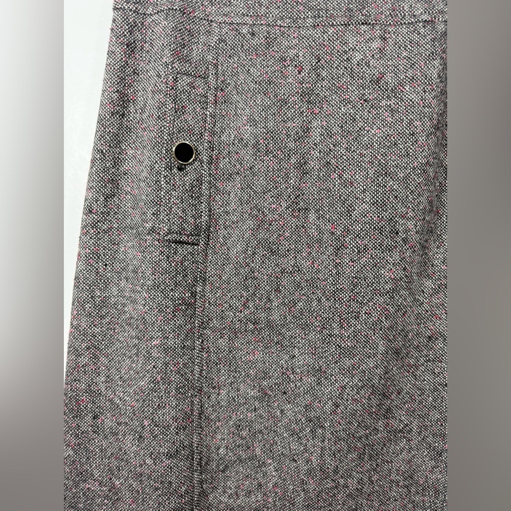 Talbots Size 6 Gray and Pink Tweed A-Line Skirt - Picture 2 of 15